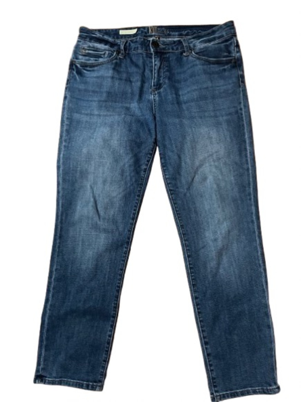 Kut From The Kloth Katy Ankle Straight Leg Blue Denim Jeans Size 8